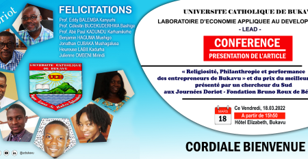Conférence LEAD Article Prix Doriot