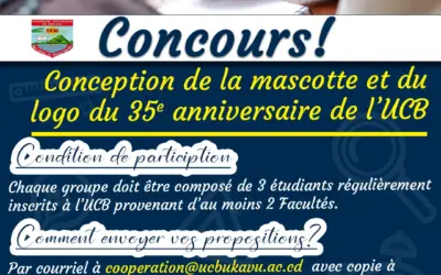 Appel à proposition de conception mascotte et Logo : Le 35e anniversaire de L’UCB