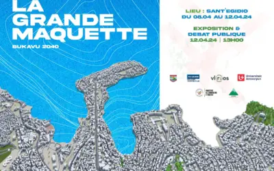 Exhibition of the city map of Bukavu by ours Architecture students