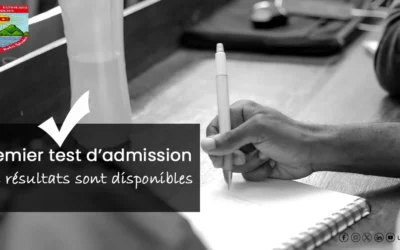 Premier test d’admission
