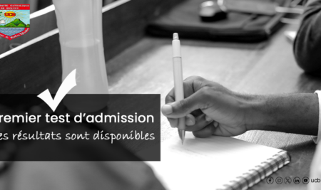 Résultats du premier test d’admission