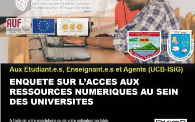 UCB – ISIG: enquête sur l’accès aux ressources numériques