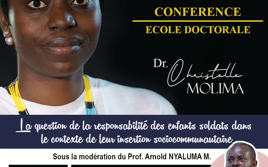 Child Soldiers: Dr. Christelle Molima gives a lecture at the Doctoral Law School of Université Catholique de Bukavu